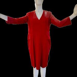 red business dress
